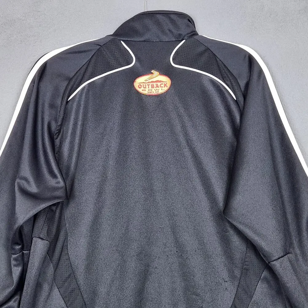 Northwestern Wildcats Track Jacket Mens Medium NCAA Football Adidas Clima365 Y2K